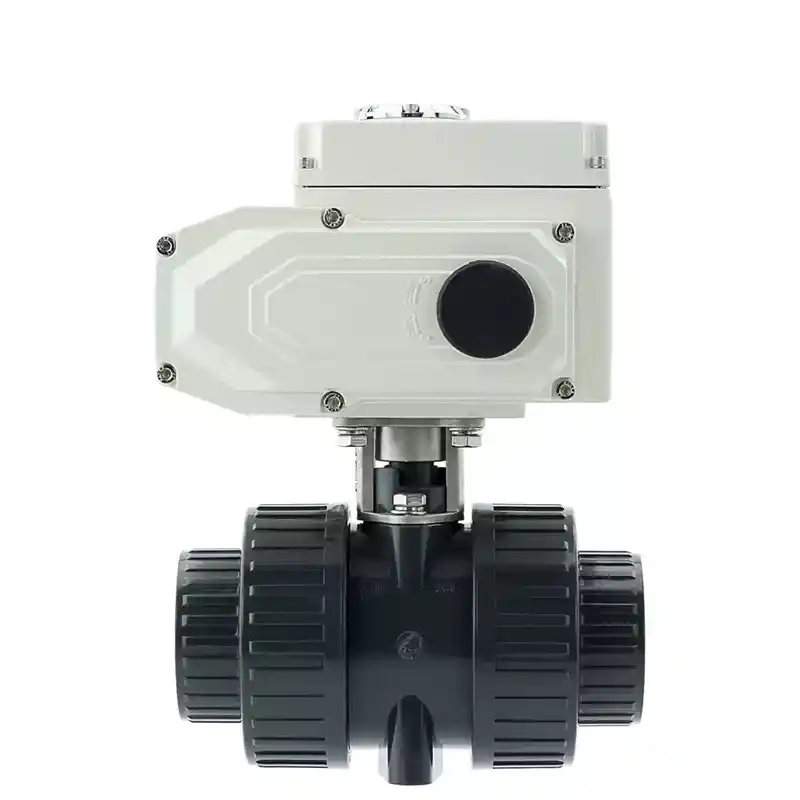 Electric plastic ball valves